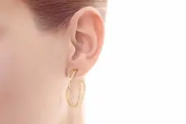 Gold Plated Sterling Silver Diamond Accent