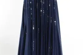 REBECCA TAYLOR Navy Silk Meteor Shower